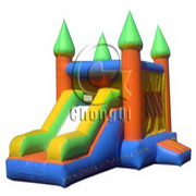 inflatable bouncer and slide combo